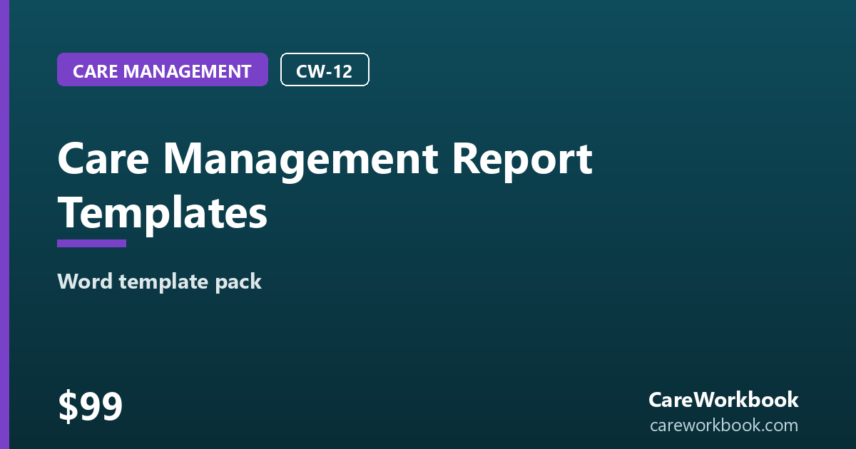 Care Management Report Templates